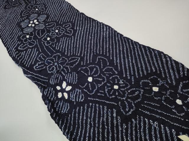 平和屋本店∴極上 夏物 浴衣 有松鳴海絞り 反物 着尺 湯のし前 花繋ぎ 綿 逸品 未使用 DZAA11302kh5
