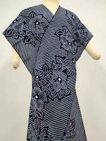 平和屋本店∴極上 夏物 浴衣 有松鳴海絞り 反物 着尺 花繋ぎ 綿 逸品 未使用 DZAA11311kh5