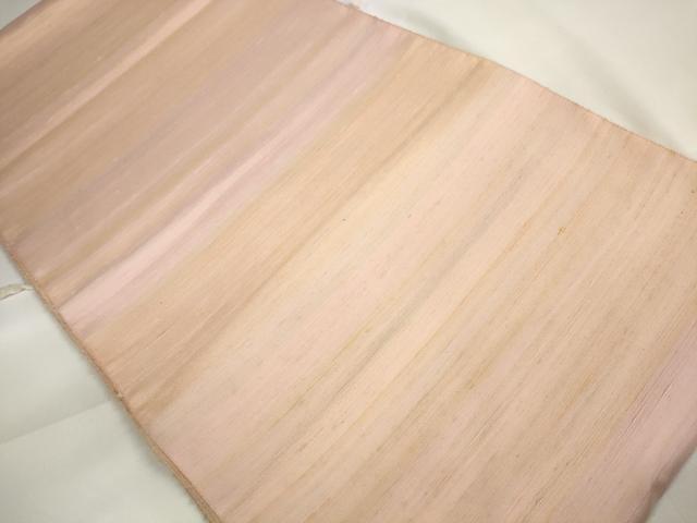 平和屋本店●極上　紅花紬　米沢　新田秀次　反物　着尺　草木染　花簪　証紙・共箱付き　逸品　未使用　DZAA11326kh5