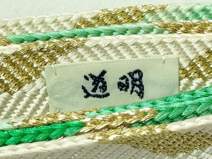 平和屋本店●極上 有職組紐道明 帯締め 笹浪組 金糸 宮内庁御用 国立博物館御用 東京芸術大学御用 逸品 未使用 DZAA11331kh5