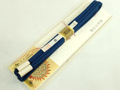 平和屋本店●極上 有職組紐道明 帯締め 冠組 縹 宮内庁御用 国立博物館御用 東京芸術大学御用 逸品 未使用 DZAA11380kh5