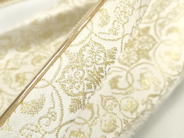 平和屋本店●極上 龍村美術織物 草履 和装小物 葡萄唐草紋錦 金糸 箱付き 逸品 未使用 DZAA11438kh5