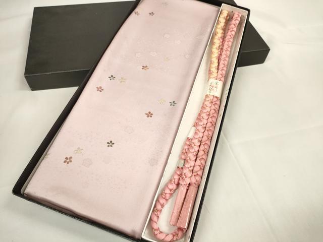 平和屋本店■和装小物　帯締め・帯揚げセット　逸品　未使用　DZAA11457kh5