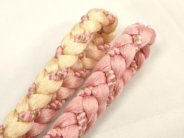 平和屋本店■和装小物　帯締め・帯揚げセット　逸品　未使用　DZAA11457kh5