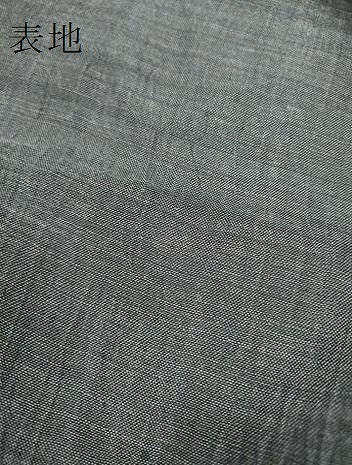 平和屋本店＊極上 夏物 本場小千谷ちぢみ 反物 着尺 墨色 小千谷織物 証紙付き 麻 逸品 未使用 DZAA11466kh5