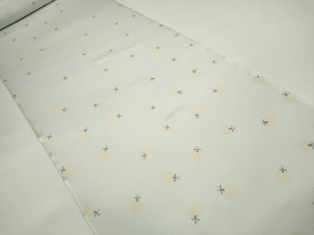 平和屋本店＊極上 夏物 小紋 反物 着尺 絽 蛍 ホタル 逸品 未使用 DZAA11469kh5