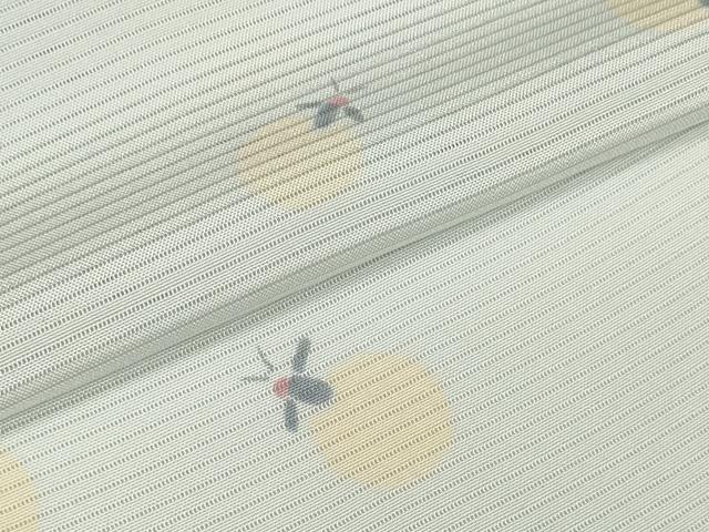 平和屋本店＊極上 夏物 小紋 反物 着尺 絽 蛍 ホタル 逸品 未使用 DZAA11469kh5