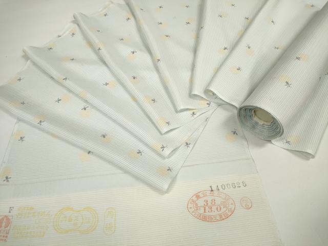 平和屋本店＊極上 夏物 小紋 反物 着尺 絽 蛍 ホタル 逸品 未使用 DZAA11469kh5