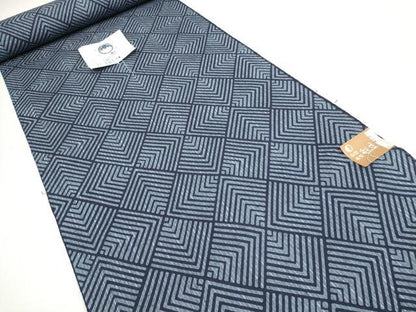 平和屋本店∴極上 夏物 竺仙鑑製 浴衣 反物 着尺 菱 証紙付き 綿 逸品 未使用 DZAA11470kh5
