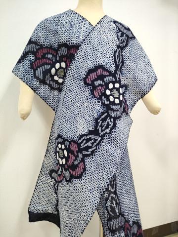平和屋本店∴極上 夏物 浴衣 有松鳴海絞り 反物 着尺 花繋ぎ 綿 逸品 未使用 DZAA11473kh5