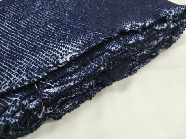 平和屋本店∴極上　夏物　男性　浴衣　有松鳴海絞り　反物　着尺　湯のし前　スーパーキング　証紙付き　綿　逸品　未使用　DZAA11557kh6