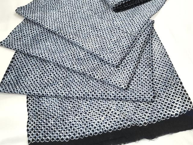 平和屋本店∴極上 夏物 浴衣 有松鳴海絞り 反物 着尺 三浦絞り 綿 逸品 未使用 DZAA11568kh6