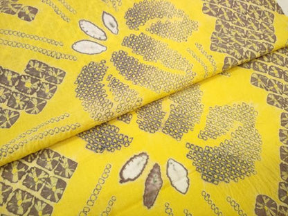 平和屋本店∴極上　夏物　浴衣　有松鳴海絞り　反物　着尺　菖蒲　綿　逸品　未使用　DZAA11570kh6