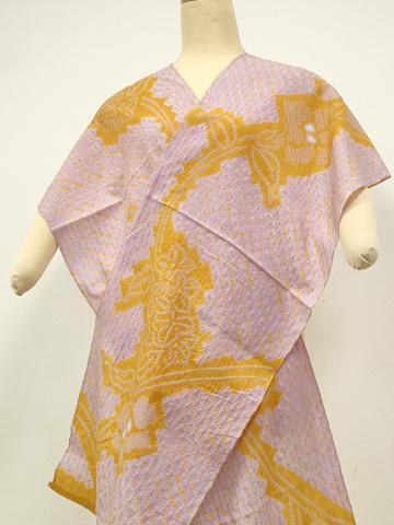 平和屋本店∴極上 夏物 浴衣 有松鳴海絞り 反物 着尺 花繋ぎ 綿 逸品 未使用 DZAA11573kh6