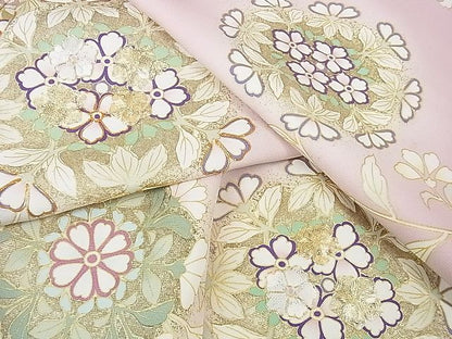 平和屋本店■極上　訪問着　駒刺繍　枝垂れ花　暈し染め　金彩　逸品　未使用　DZAA1157kh4 - 平和屋