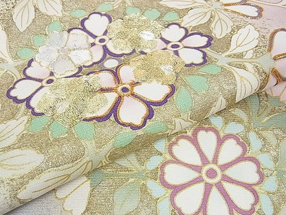 平和屋本店■極上　訪問着　駒刺繍　枝垂れ花　暈し染め　金彩　逸品　未使用　DZAA1157kh4 - 平和屋