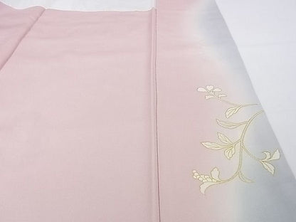 平和屋本店■極上　訪問着　駒刺繍　枝垂れ花　暈し染め　金彩　逸品　未使用　DZAA1157kh4 - 平和屋