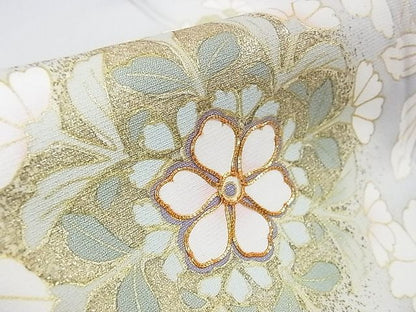 平和屋本店■極上　訪問着　駒刺繍　枝垂れ花　暈し染め　金彩　逸品　未使用　DZAA1157kh4 - 平和屋