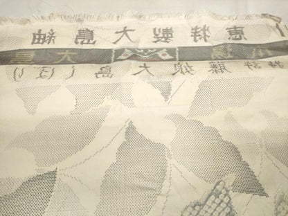 平和屋本店●極上 名門藤娘きぬたや 本場大島紬 白大島 大島絞 反物 着尺 白恵泥 蝶の夢 恵大島紬織物謹製 証紙付 逸品 未使用DZAA11672kh6