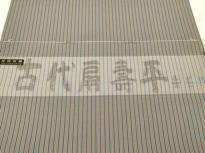 平和屋本店●極上　男性　古代扇壽平　袴　反物　着尺　福壽織　縞　福田織物謹製　逸品　未使用　DZAA11674kh6