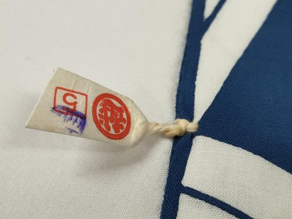 平和屋本店●極上 夏物 竺仙鑑製 浴衣 反物 着尺 草葉文 証紙付き 三越扱い 綿 逸品 未使用 DZAA11680kh6