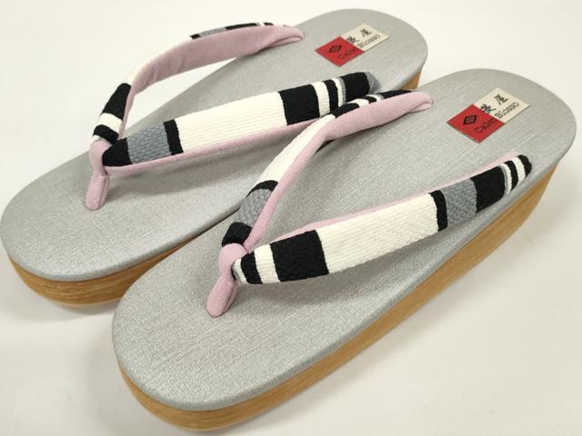 平和屋着物●極上　和装小物　菱屋　Calen Blosso　カレンブロッソ　カフェ草履　Ｌサイズ　25.0cm　逸品　DZAA11709kh6