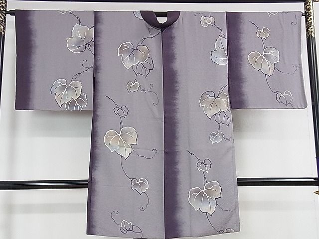 平和屋本店■極上　羽織　蔦の葉文　暈し染め　羽織紐付き　逸品　DZAA1170kh5 - 平和屋