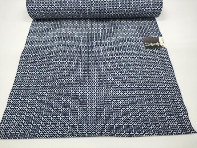 平和屋着物●極上 夏物 竺仙鑑製 浴衣 反物 着尺 格子 証紙付き 綿 逸品 DZAA11714kh6