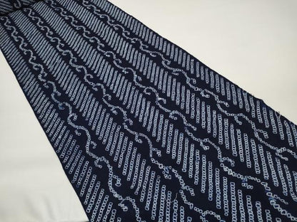 平和屋着物●極上 夏物 浴衣 有松鳴海絞 反物 着尺 間道 綿 逸品 未使用 DZAA11715kh6