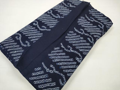 平和屋着物●極上 夏物 浴衣 有松鳴海絞 反物 着尺 間道 綿 逸品 未使用 DZAA11715kh6