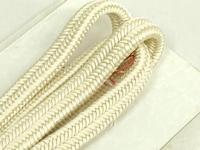 平和屋着物●極上　有職組紐道明　帯締め　冠組　玉子色　宮内庁御用　国立博物館御用　東京芸術大学御用　逸品　未使用 逸品 DZAA11737kh6