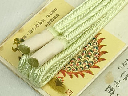 平和屋着物●極上　有職組紐道明　帯締め　冠組　若緑色　宮内庁御用　国立博物館御用　東京芸術大学御用　逸品　未使用 逸品 DZAA11738kh6