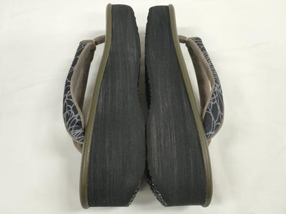 平和屋着物●極上　和装小物　菱屋　Calen Blosso　カレンブロッソ　カフェ草履　箱付き　Мサイズ　24.0cm　逸品　未使用　DZAA11741kh6