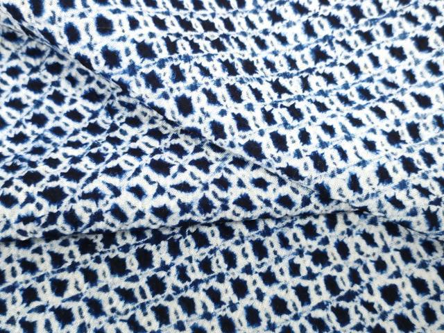 平和屋着物●極上　夏物　浴衣　有松鳴海絞り　反物　着尺　三浦絞り　綿　逸品　未使用　DZAA11755kh6