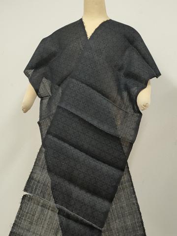 平和屋本店●極上 夏物 重要無形文化財 本場宮古上布 苧麻 解き反物 着尺 幾何学文様 逸品 DZAA11762kh6