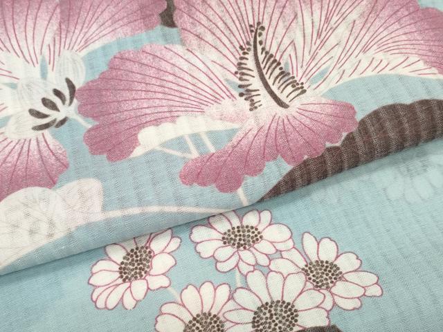 平和屋着物＊極上 撫松庵 夏物 長襦袢 反物 着尺 爽竹 黒猫と花 クロネコと花 逸品 未使用 DZAA11765kh6