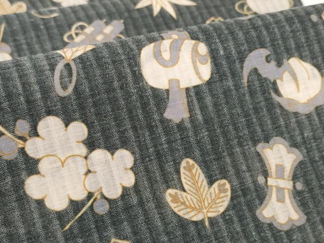平和屋着物＊極上 撫松庵 夏物 長襦袢 反物 着尺 爽竹 宝尽くし 逸品 未使用 DZAA11767kh6