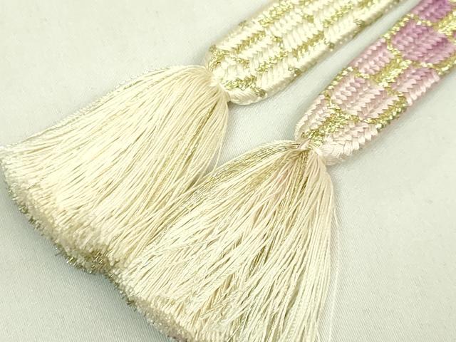平和屋着物●極上　有職組紐道明　帯締め　亀甲組　金糸　宮内庁御用　国立博物館御用　東京芸術大学御用　逸品　DZAA11780kh6