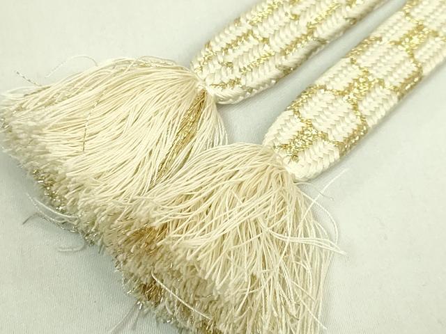 平和屋着物●極上　有職組紐道明　帯締め　亀甲組　金糸　宮内庁御用　国立博物館御用　東京芸術大学御用　逸品　DZAA11787kh6