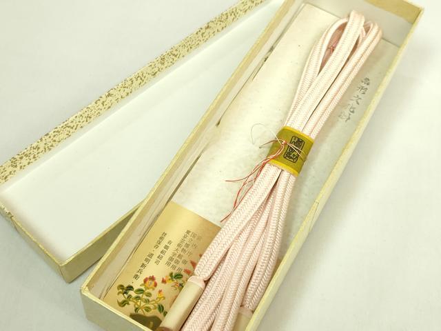 平和屋着物●極上　有職組紐道明　帯締め　冠組　洗柿　宮内庁御用　国立博物館御用　東京芸術大学御用　逸品　未使用　DZAA11820kh6