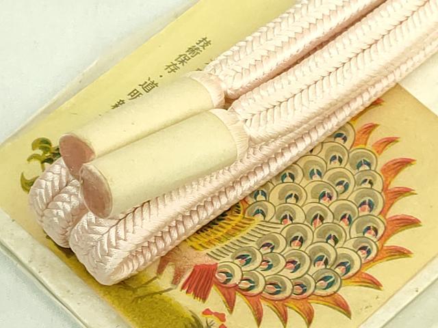 平和屋着物●極上　有職組紐道明　帯締め　冠組　洗柿　宮内庁御用　国立博物館御用　東京芸術大学御用　逸品　未使用　DZAA11820kh6
