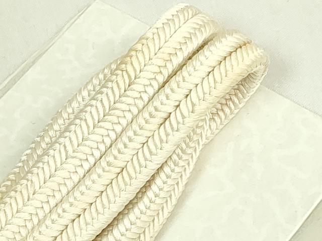 平和屋着物●極上　有職組紐道明　帯締め　冠組　玉子色　宮内庁御用　国立博物館御用　東京芸術大学御用　逸品　未使用　DZAA11829kh6