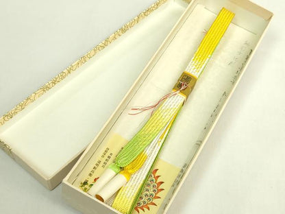 平和屋着物●極上　有職組紐道明　帯締め　高麗組　金糸　宮内庁御用　国立博物館御用　東京芸術大学御用　逸品　未使用　DZAA11843kh6