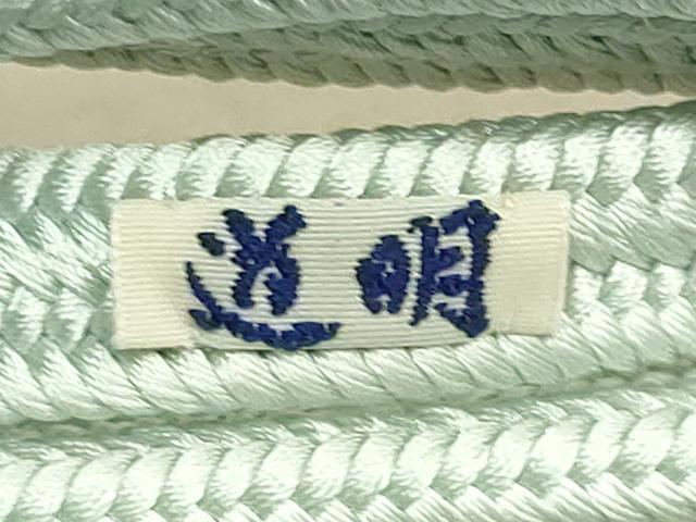 平和屋着物●極上　有職組紐道明　帯締め　冠組　浅葱　宮内庁御用　国立博物館御用　東京芸術大学御用　逸品　未使用　DZAA11849kh6