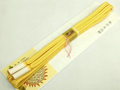 平和屋着物●極上　有職組紐道明　帯締め　冠組　鬱金　宮内庁御用　国立博物館御用　東京芸術大学御用　逸品　未使用　DZAA11855kh6