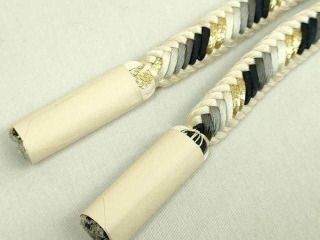 平和屋着物●極上　有職組紐道明　帯締め　奈良組　丸胡蝶　金糸　宮内庁御用　国立博物館御用 東京芸術大学御用 逸品 未使用 DZAA11875kh6