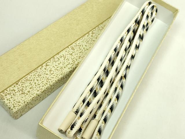 平和屋着物●極上　有職組紐道明　帯締め　奈良組　丸胡蝶　金糸　宮内庁御用　国立博物館御用 東京芸術大学御用 逸品 未使用 DZAA11875kh6