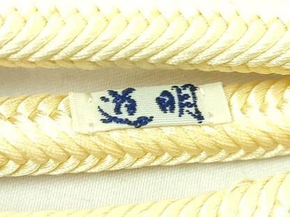 平和屋着物●極上　有職組紐道明　帯締め　奈良組　蒸栗色　宮内庁御用　国立博物館御用　東京芸術大学御用　逸品　未使用　DZAA11893kh6