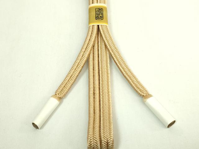 平和屋着物●極上　有職組紐道明　帯締め　冠組　路考茶　宮内庁御用　国立博物館御用　東京芸術大学御用　逸品　未使用　DZAA11903kh6