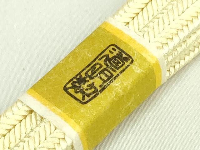 平和屋着物●極上　有職組紐道明　帯締め　冠組　蒸栗色　宮内庁御用　国立博物館御用　東京芸術大学御用　逸品　未使用　DZAA11908kh6